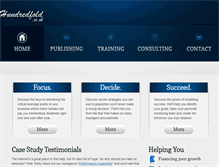 Tablet Screenshot of hundredfold.co.uk